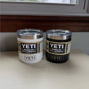 Yeti Rambler 10 oz Lowball - Black and White Set